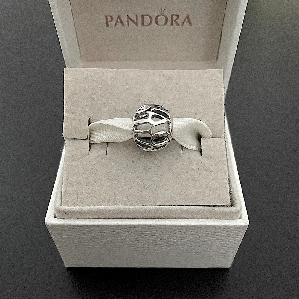 Pandora I Love You Script Charm